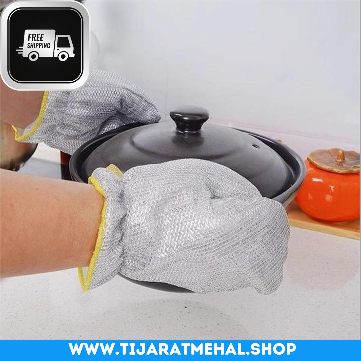 Premium Steel Dishwashing Gloves - Tough on Dirt, Gentle on Hands