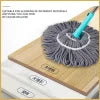 Extendable Twist Mop Fine Fiber Floor Mop – 2-in-1 Rotatable Adjustable Mop | 360-degree Fine Fiber Fabric Self-twisting Dehydrated Mop | Hard Floor Cleaning Mop | Self-twisting Torque Mop For Cleaning Walls