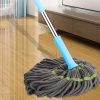 Extendable Twist Mop Fine Fiber Floor Mop – 2-in-1 Rotatable Adjustable Mop | 360-degree Fine Fiber Fabric Self-twisting Dehydrated Mop | Hard Floor Cleaning Mop | Self-twisting Torque Mop For Cleaning Walls