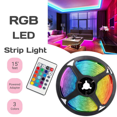 Smart RGB LED Strip Lights – Vibrant Colors, Music Sync, & App Control