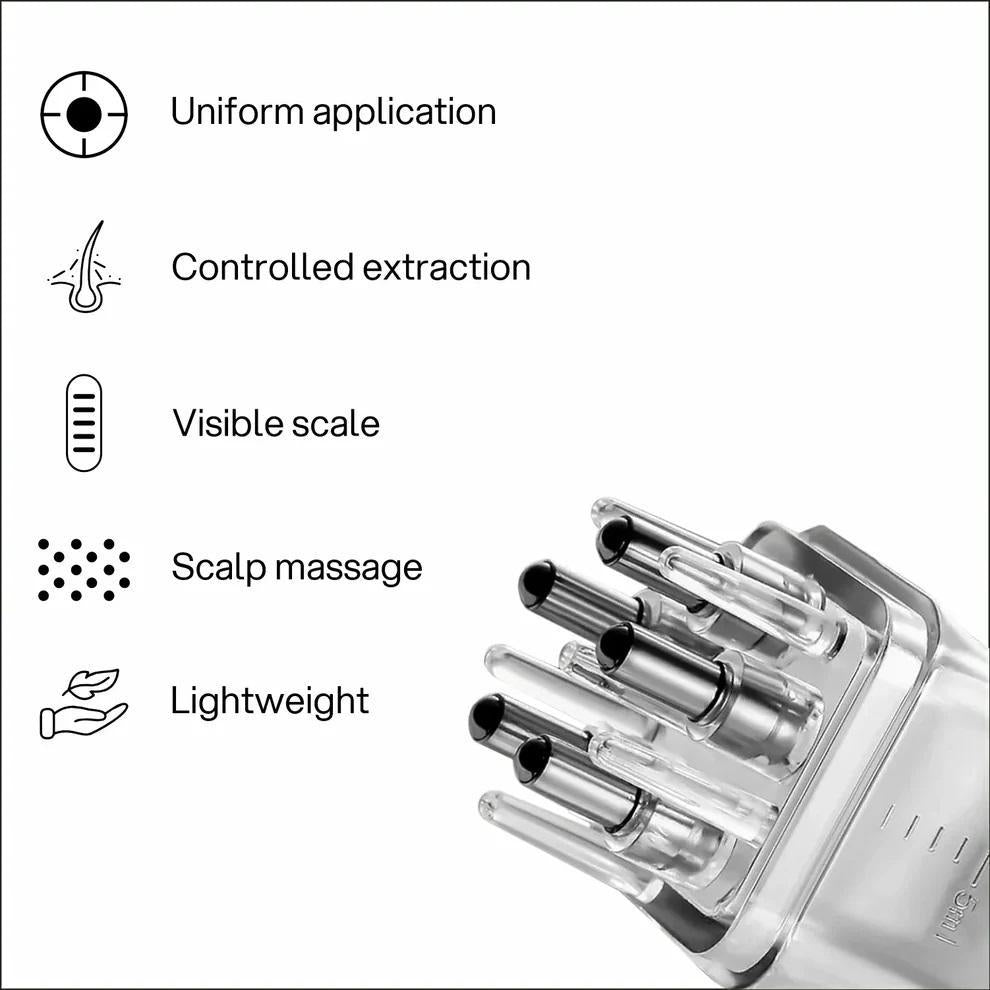 Hair Oil Scalp Applicator Comb Massager