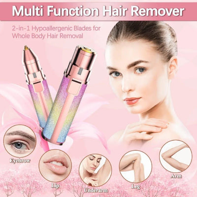 2 IN 1 FACIAL  HAIR REMOVER |  EYEBROW TRIMMER |  RECHARGEABLE | FREE  DELIVERY