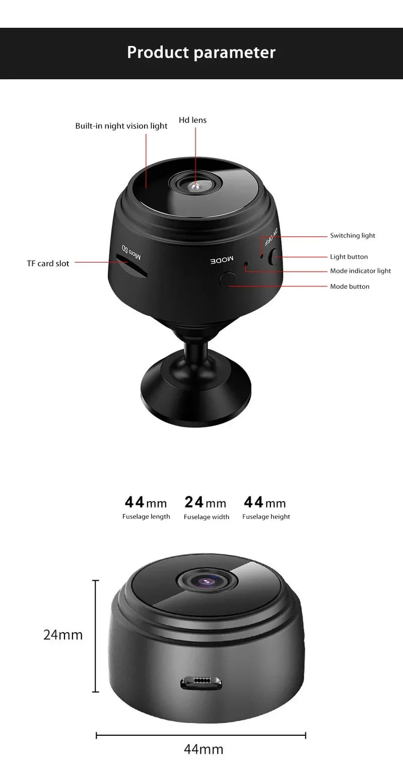 A9 Mini Camera Wifi 1080P HD Wireless Security Monitor For Home