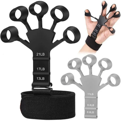 Finger Gripper,Finger Exerciser,Finger Strengthener,6 Resistant Levels Recovery Hand Grip,Portable Fitness Equipment