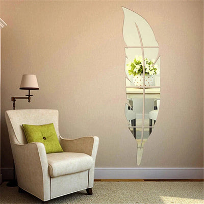 Gold & Silver Acrylic Leaf Mirror