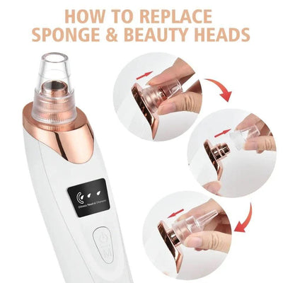 Blackhead Remover Machine Vacuum Acne Cleaner 5 In 1 Spots Removal Device