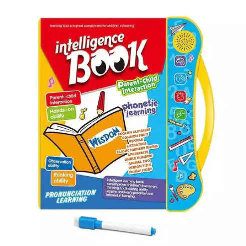 Intelligence Book English Letters Words Learning Language E-book Toddlers Preschool Educational Toys